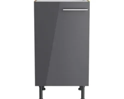 Optifit Spülenschrank Jonte984 BxTxH 45 x 58,4 x 87 cm anthrazit glänzend zerlegt Anschlag reversibel KFJO SPL456-8+