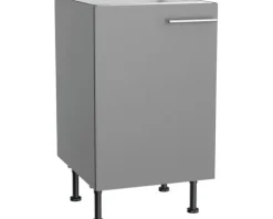 Optifit Spülenschrank Mats825 BxTxH 50 x 58,4 x 87 cm basaltgrau matt zerlegt Anschlag reversibel KFMA SPL506-8+