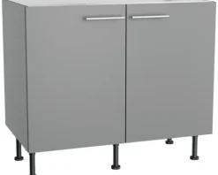 Optifit Spülenschrank Mats825 BxTxH 100 x 58,4 x 87 cm basaltgrau matt zerlegt KFMA SPL106-8+
