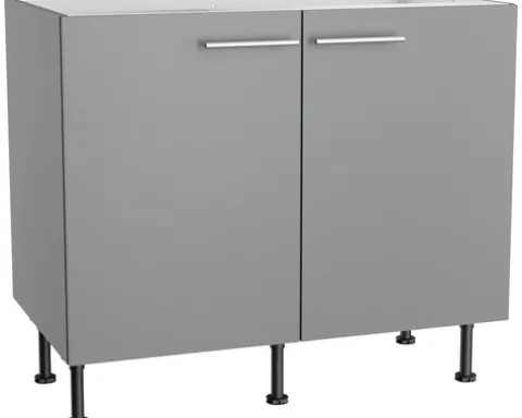 Optifit Spülenschrank Mats825 BxTxH 100 x 58,4 x 87 cm basaltgrau matt zerlegt KFMA SPL106-8+