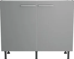 Optifit Spülenschrank Mats825 BxTxH 100 x 58,4 x 87 cm basaltgrau matt zerlegt KFMA SPL106-8+