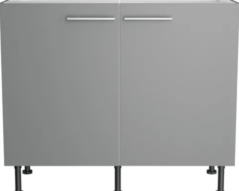 Optifit Spülenschrank Mats825 BxTxH 100 x 58,4 x 87 cm basaltgrau matt zerlegt KFMA SPL106-8+