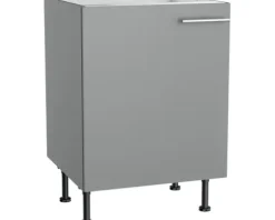 Optifit Spülenschrank Mats825 BxTxH 60 x 58,4 x 87 cm basaltgrau matt zerlegt Anschlag reversibel KFMA SPL606-8+