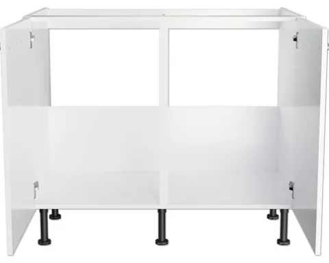 Optifit Spülenschrank Rurik986 BxTxH 100 x 58,4 x 87 cm weiß glänzend zerlegt KFRU SPL106-8+