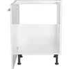 Optifit Spülenschrank Rurik986 BxTxH 60 x 58,4 x 87 cm weiß glänzend zerlegt Anschlag reversibel KFRU SPL606-8+