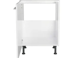 Optifit Spülenschrank Rurik986 BxTxH 60 x 58,4 x 87 cm weiß glänzend zerlegt Anschlag reversibel KFRU SPL606-8+