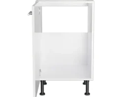 Optifit Spülenschrank Rurik986 BxTxH 50 x 58,4 x 87 cm weiß glänzend zerlegt Anschlag reversibel KFRU SPL506-8+