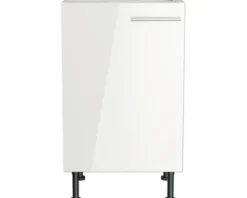 Optifit Spülenschrank Rurik986 BxTxH 50 x 58,4 x 87 cm weiß glänzend zerlegt Anschlag reversibel KFRU SPL506-8+