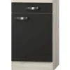 Optifit Unterschrank mit Schublade und Drehtür Faro220 BxTxH 50 x 60 x 84,8 cm anthrazit matt zerlegt Anschlag reversibel KUFR U506-9+