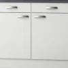 Optifit Unterschrank mit Schublade und Drehtür Lagos286 BxTxH 100 x 60 x 84,8 cm weiß glänzend zerlegt Anschlag reversibel KULG U106-9+