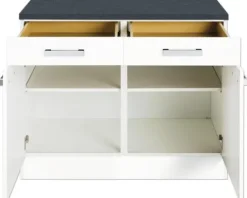 Optifit Unterschrank mit Schublade und Drehtür Salo214 BxTxH 100 x 60 x 84,8 cm weiß matt zerlegt HWSA U106-7+