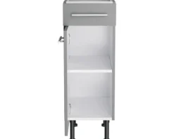 Optifit Unterschrank mit Schublade und Drehtür Mats825 BxTxH 30 x 58,4 x 87 cm basaltgrau matt zerlegt Anschlag reversibel KFMA U306-8E+