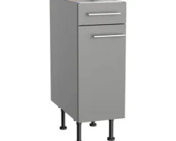 Optifit Unterschrank mit Schublade und Drehtür Mats825 BxTxH 30 x 58,4 x 87 cm basaltgrau matt zerlegt Anschlag reversibel KFMA U306-8E+