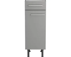 Optifit Unterschrank mit Schublade und Drehtür Mats825 BxTxH 30 x 58,4 x 87 cm basaltgrau matt zerlegt Anschlag reversibel KFMA U306-8E+