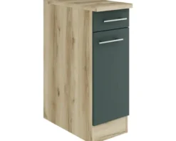 Optifit Unterschrank mit Schublade und Drehtür Savona405 BxTxH 30 x 60 x 84,8 cm grün matt zerlegt Anschlag reversibel KUSA U306-9+