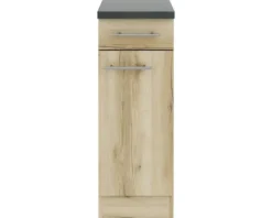 Optifit Unterschrank mit Schublade und Drehtür Livorno290 BxTxH 30 x 60 x 84,8 cm wildeiche matt strukturiert zerlegt Anschlag reversibel KULI U306-9+