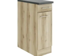 Optifit Unterschrank mit Schublade und Drehtür Livorno290 BxTxH 30 x 60 x 84,8 cm wildeiche matt strukturiert zerlegt Anschlag reversibel KULI U306-9+