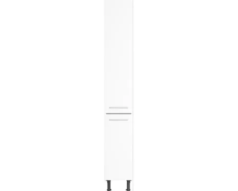 Optifit Vorratsschrank Bengt932 BxTxH 30 x 58,4 x 211,8 cm weiß matt zerlegt Anschlag reversibel KFBE HFZ306-8E+