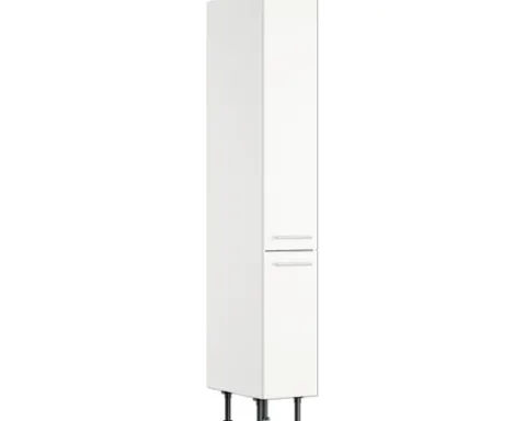 Optifit Vorratsschrank Bengt932 BxTxH 30 x 58,4 x 211,8 cm weiß matt zerlegt Anschlag reversibel KFBE HFZ306-8E+