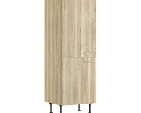 Optifit Vorratsschrank Erik290 BxTxH 60 x 58,4 x 176,6 cm wildeiche strukturiert matt zerlegt Anschlag reversibel KFER MH606-8+