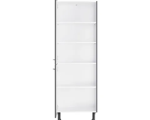 Optifit Vorratsschrank Ingvar420 BxTxH 60 x 58,4 x 176,6 cm anthrazit matt zerlegt Anschlag reversibel KFIN MH606-8+