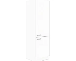 Optifit Vorratsschrank Salo214 BxTxH 60 x 57,1 x 206,8 cm weiß matt zerlegt Anschlag reversibel HWSA HW606-7+