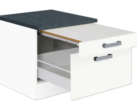 Optifit Waschmaschinenschrank Salo214 BxTxH 60 x 60 x 56,8 cm weiß matt zerlegt HWSA UW654-7+