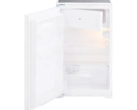 Optifit Winkelküche mit Geräten Arvid986 270 cm weiß glänzend zerlegt Variante rechts KCAV 2720RAE-8+
