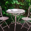 Outdoor Bistrotisch ALBINIA 70 cm 70 cm Metall Rosa