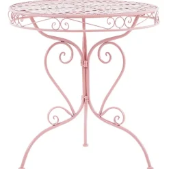 Outdoor Bistrotisch ALBINIA 70 cm 70 cm Metall Rosa