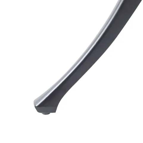 Outdoor Bistrotisch ANCONA 90 cm 90 cm Metall Schwarz