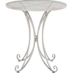 Outdoor Bistrotisch CILENTO 71 cm 71 cm Metall Grau