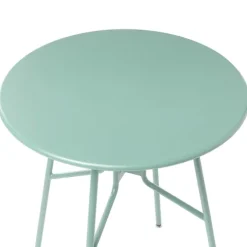 Outdoor Bistrotisch TALTAL 64 cm 64 cm Metall Hellgrün