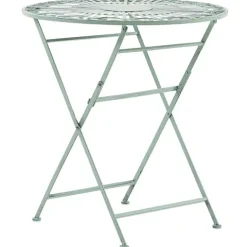 Outdoor Bistrotisch TRENTO 70 cm 70 cm Metall Hellgrün