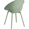 Outdoor Stuhl Qosy Kunststoff 59×59×83 cm grün