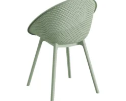 Outdoor Stuhl Qosy Kunststoff 59×59×83 cm grün