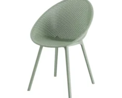 Outdoor Stuhl Qosy Kunststoff 59×59×83 cm grün