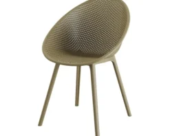 Outdoor Stuhl Qosy Kunststoff 59×59×83 cm sand