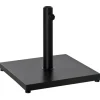 Outsunny Sonnenschirmständer, Schirmhalter, Regenschirm Base, für Ø35 mm, Ø38 mm, Ø48 mm, Metall, Schwarz, 45 x 45 x 39 cm