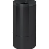 Papierkorb selbstlöschend Stahl schwarz 50 l