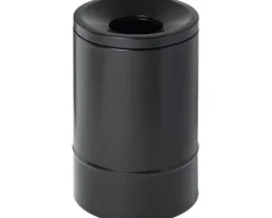 Papierkorb selbstlöschend Stahl schwarz 15 l