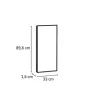 PICCANTE Smart Austauschseite Korpus für Oberschrank H:89,6 cm B:33 cm MATT ANTHRACITE "Nr. 57"