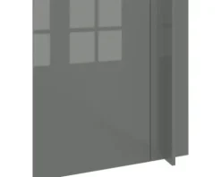 PICCANTE Smart Front Eckunterschrank 100 cm 1 Drehtür LAQUER ANTHRACITE hochglanz "AG"