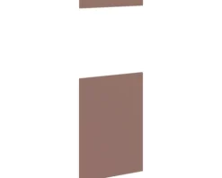 PICCANTE Smart Frontenset Midischrank für Kühlschrank und Backofen 1 Drehtür und 1 Blende RUST RED 