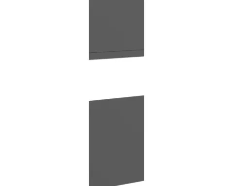 PICCANTE Smart Frontenset Hochschrank für Backofen und Microwelle 2 Drehtüren MATT ANTHRACITE "AT"