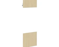 PICCANTE Smart Frontenset Hochschrank für Mikrowelle und Backofen 1 Klappe und 1 Drehtür LIGHT OAK 