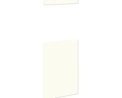 PICCANTE Smart Frontenset Midischrank für Kühlschrank und Backofen 1 Drehtür und 1 Blende SOFT WHITE