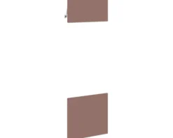 PICCANTE Smart Frontenset Hochschrank für Mikrowelle und Backofen 1 Klappe und 1 Drehtür RUST RED "AR"