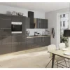 PICCANTE Smart Schranktür für Eckoberschrank 60 cm H: 70 cm LAQUER ANTHRACITE hochglanz "K"