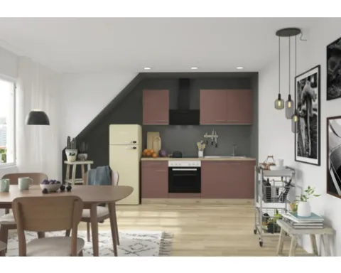 PICCANTE Smart Segmentglastür für Oberschrank 60 x 70 cm RUST RED "P"